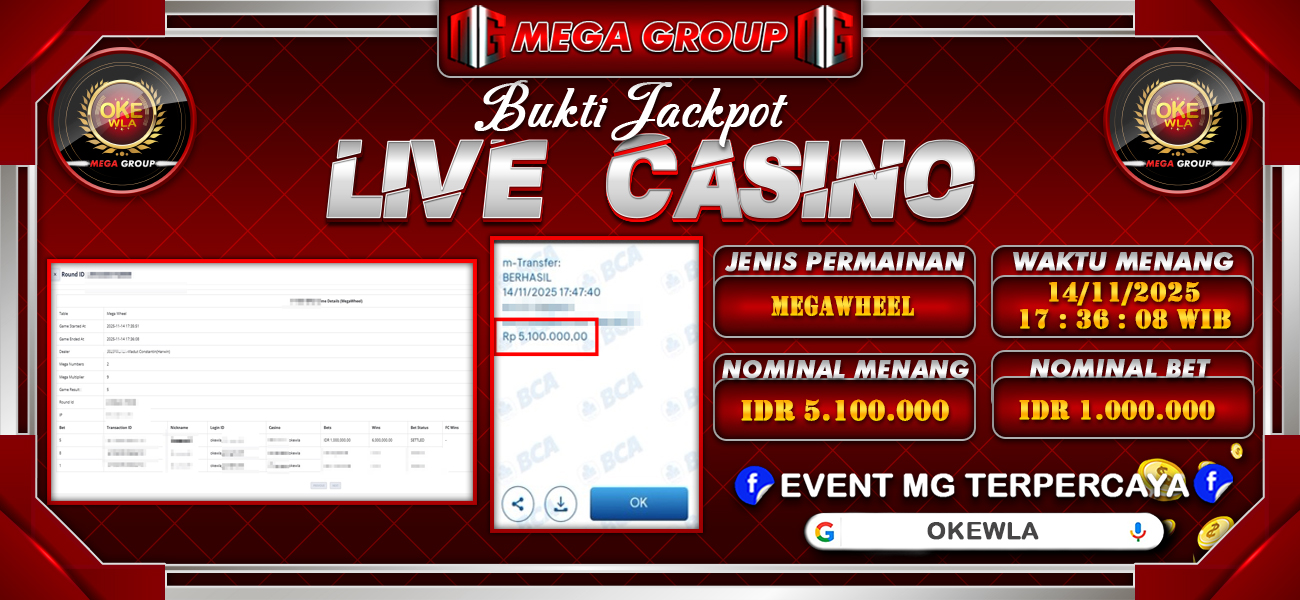 Bukti JP situs Okewla hari Sabtu, 15 November 2025