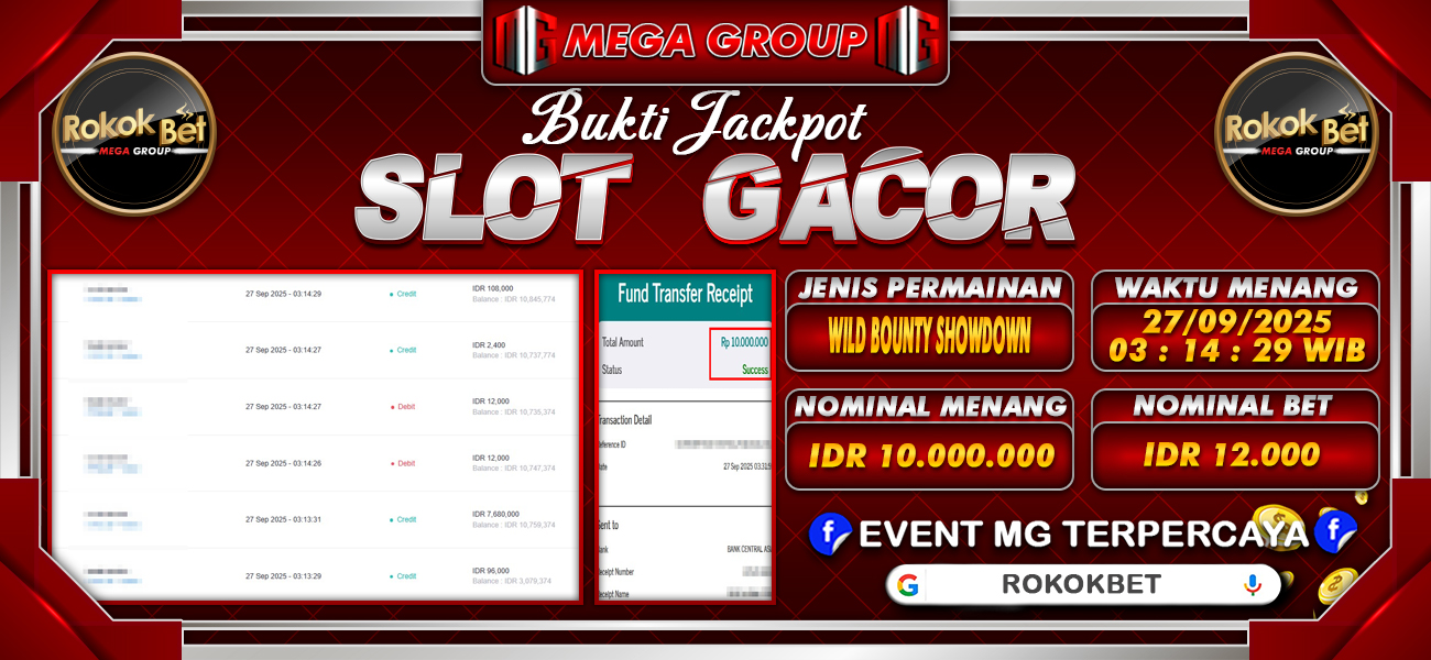 Bukti JP situs Rokokbet hari Jumat, 26 September 2025